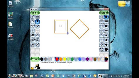 Tux Paint Shapes Tool - YouTube