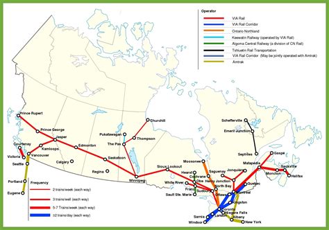 Canada Rail Map Canada Railway Map Canada Rail Map Iceland Map ...