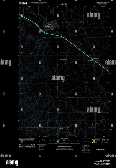 Manhattan montana map hi-res stock photography and images - Alamy