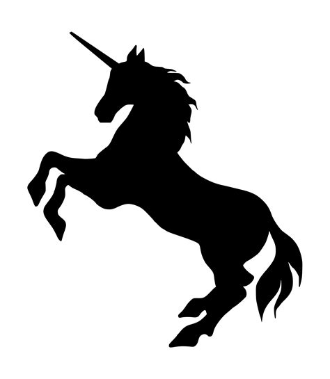 Unicorn Silhouette PNG Transparent SVG Vector | OnlyGFX.com