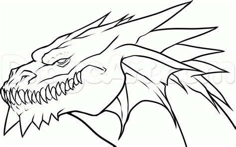 Simple dragon drawing, Cool dragon drawings, Easy dragon drawings