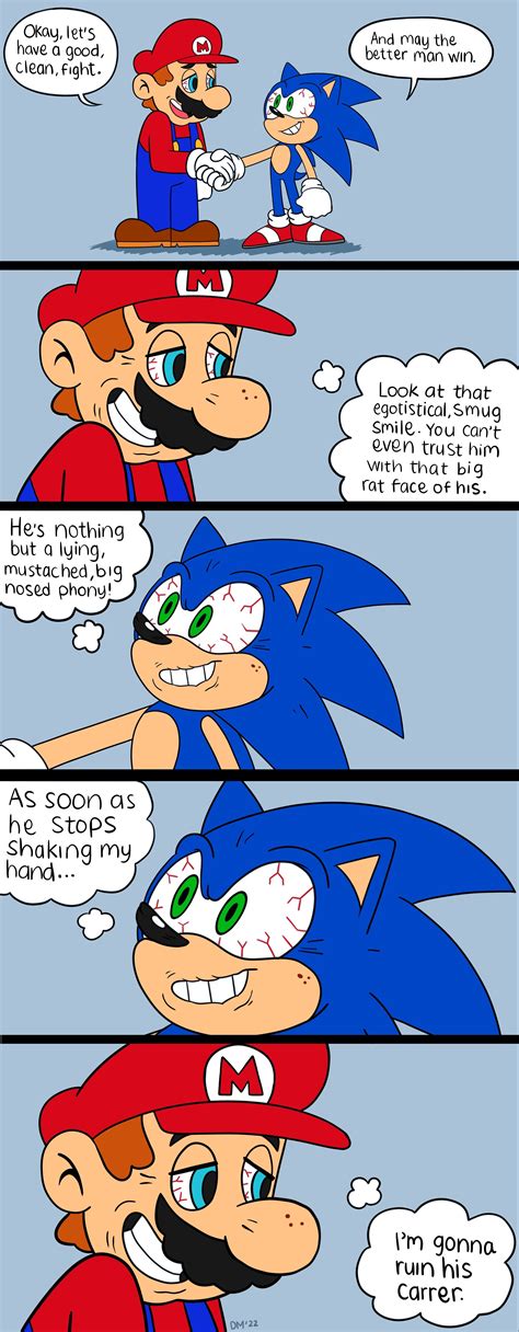 Mario and Sonic truce. 🤝 | Gaming | Know Your Meme