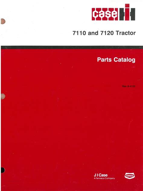 Case IH Tractor 7110 & 7120 Parts Manual