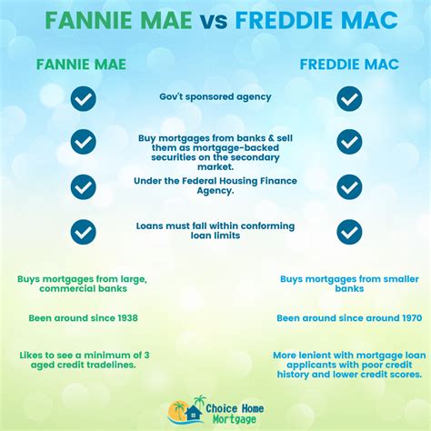 Fannie Mae vs Freddie Mac – What you Should Know | Choice Home Mortgage