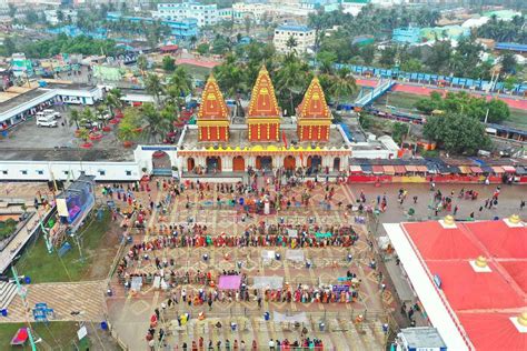 Ganga Sagar Temple In Water