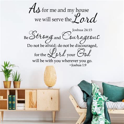 Buy 2 Sheets Bible Verse Wall Decals Scripture Wall Decal Wall Stickers ...