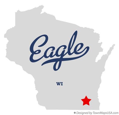 Map of Eagle, Waukesha County, WI, Wisconsin