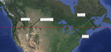 45th Parallel Wisconsin Map - London Top Attractions Map