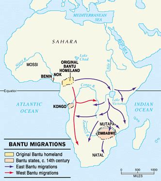 Bantu People Map