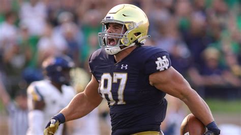 Michael Mayer (Notre Dame) se présente à la draft NFL 2023 - The Free Agent