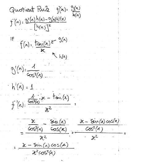 Derivative of Tangent x: Formula, Rules, Examples