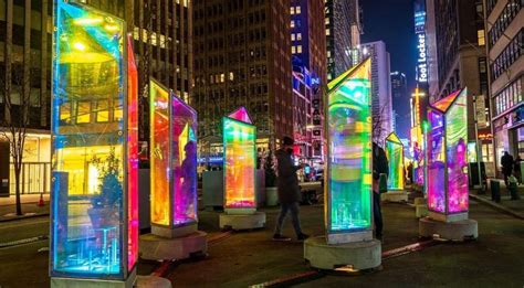 A Dazzling Prism Art Installation Is Lighting Up Midtown