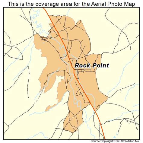 Aerial Photography Map of Rock Point, AZ Arizona