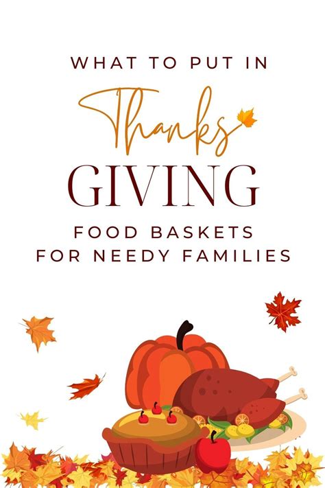 How to make Thanksgiving food baskets for needy families | Thanksgiving ...