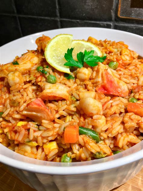 Seafood Rice - Easy Portuguese Side - fed by sab