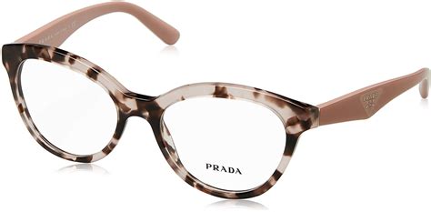 Amazon.com: Prada TRIANGLE PR11RV Eyeglass Frames ROJ1O1-50 - Pink ...