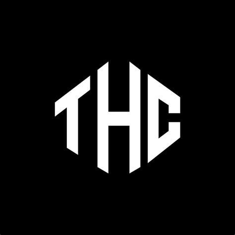 THC letter logo design with polygon shape. THC polygon and cube shape ...