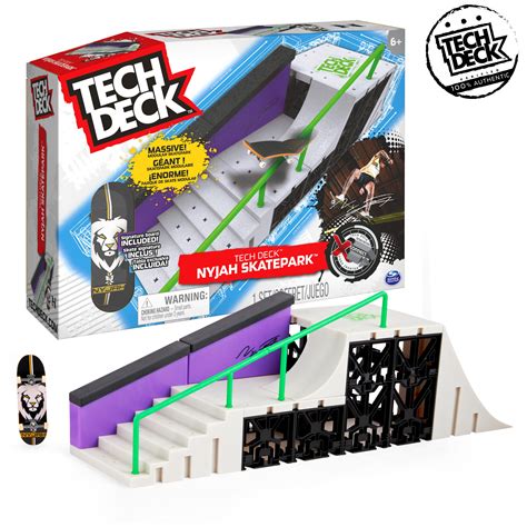 Tech Deck, Nyjah Skatepark X-Connect Fingerboard Skate Park Playset ...