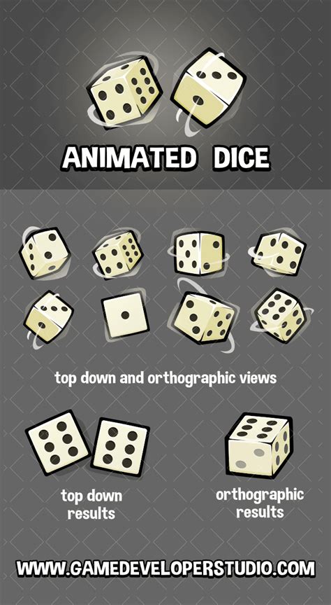 Animated dice roll game asset Dicing, Game Assets, Game Design, Board ...