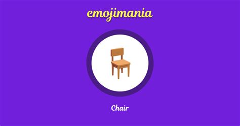 🪑 Chair emoji Copy & Paste - Emojimania