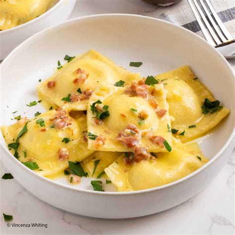 Ravioli Carbonara - Authentic Italian Recipe