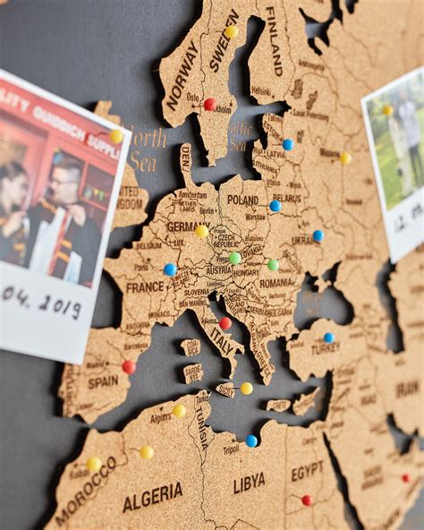 Push Pin Map, Detailed World Map, World Map With Push Pins, Gold World ...