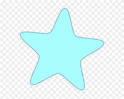 Light Blue Star Svg Clip Arts 594 X 595 Px - Cartoon Blue Star Png ...