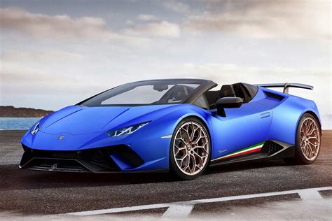 Lamborghini Huracan Performante Spyder Blue Front 2018 - AUTOBICS