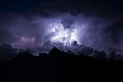 wallpaper clouds, night, lightning, cloudy, dark, gloomy HD ...