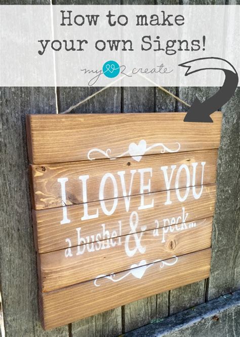 How to make your own signs | My Love 2 Create