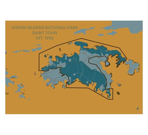 Virgin Islands National Park Map | Virgin islands national park ...