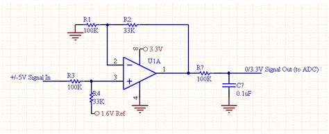 operational amplifier - op amp level shift circuit diagram ...