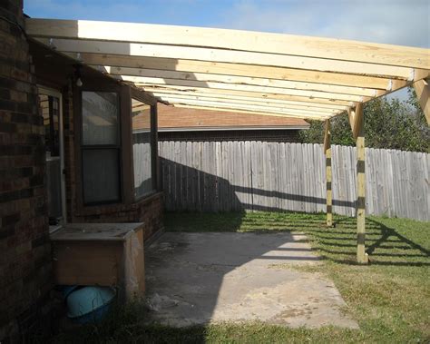 How to Build a Patio Cover With a Corrugated Metal Roof | Building a ...