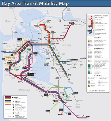 Bay Area Transit Map: Current