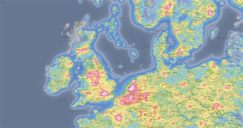 Light Pollution Level Map