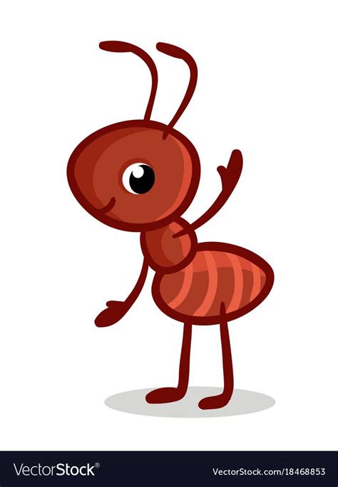 With a cute ant Royalty Free Vector Image - VectorStock | Art drawings ...