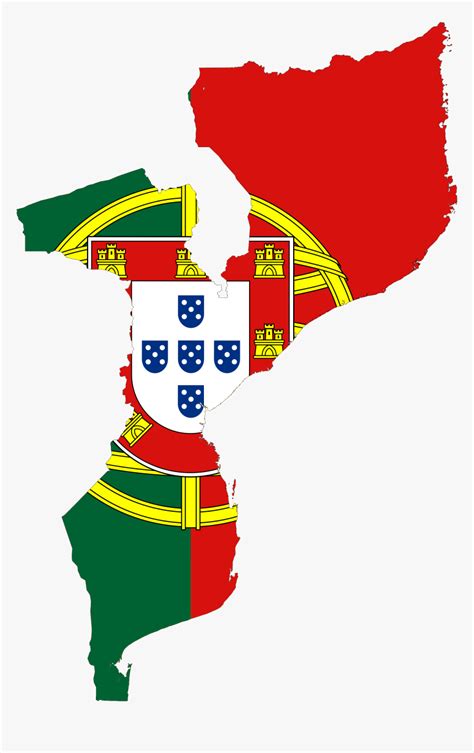 Portuguese Mozambique Flag Map , Png Download - Portugal Flag ...