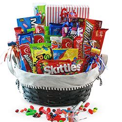 Candy Gift Baskets - Retro Candy Baskets