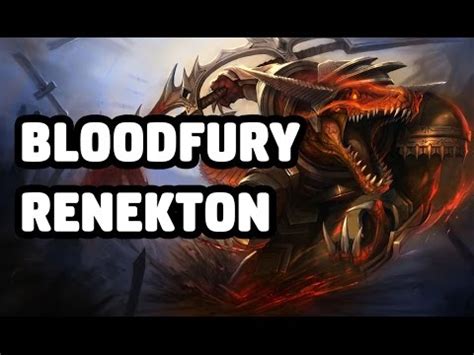 BLOODFURY RENEKTON SKIN SPOTLIGHT - LEAGUE OF LEGENDS - YouTube