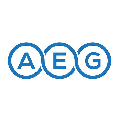 AEG letter logo design on white background. AEG creative initials ...