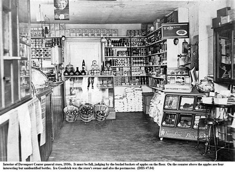 General Store Interior in Davenport, NY (1930s)