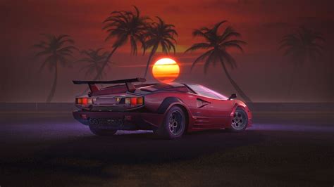 Retro Car Sunset Wallpapers - Wallpaper Cave