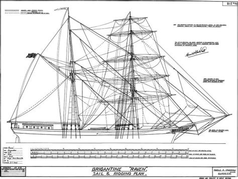 Brigantine "Raven" - Sail and Rigging Plan | Brown, Son and Ferguson ...