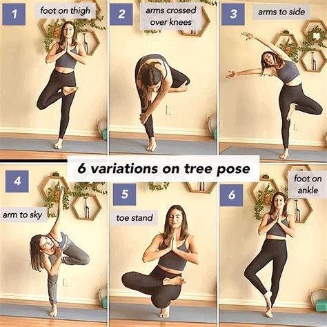 6 variations on tree pose | Tree pose, Yoga pictures, Poses