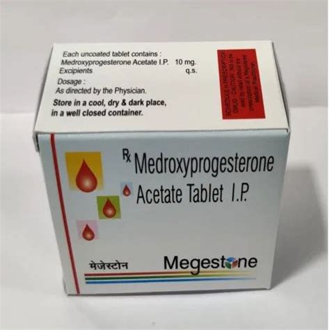 Medroxyprogesterone Acetate Tablet at ₹ 110/stripe in Ahmedabad | ID ...