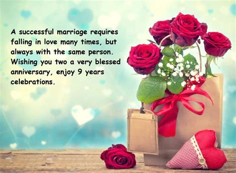 9th Marriage Anniversary Sayings Quotes Images | Best Wishes