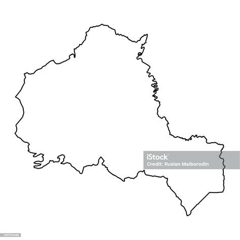 Wrexham Maelor Map District Of Wales Vector Illustration Stock ...