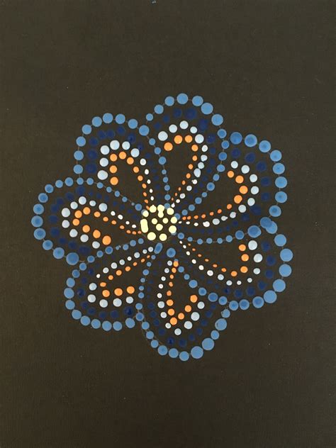 Dot Flower | Dot painting, Dots art, Circle art projects