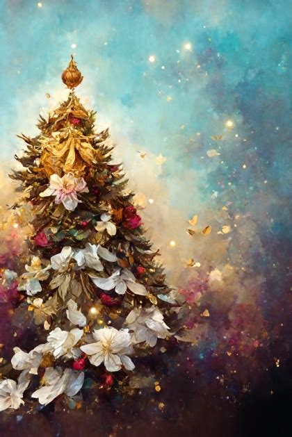 Free Christmas Tree Background Image