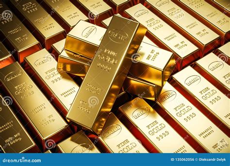 Gold Bars in Bank Vault. Storage Stock Illustration - Illustration of ...